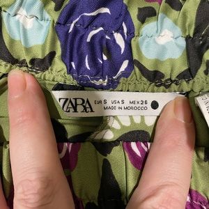 Zara scarf print pants size small
